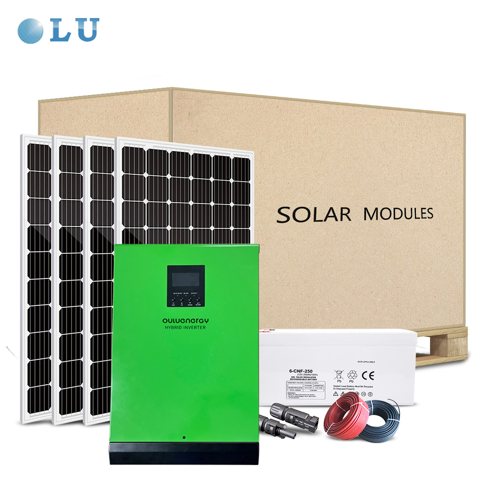 OULU Factory Price UPS 1kw 2kw 3kw 5kva 5kw 7kw 8KW MPPT 80A Solar Controller Off Grid Hybrid Inverter